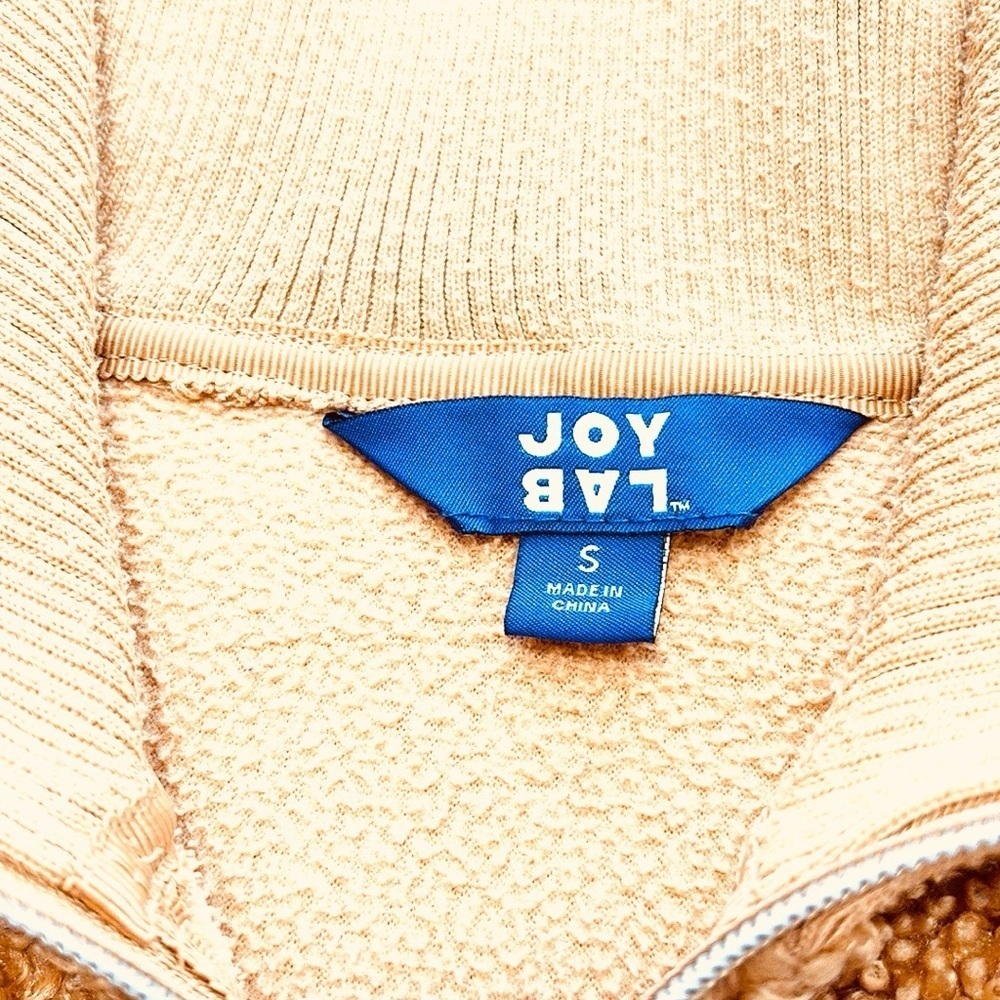 Joy Lab Sherpa Style Pullover, Size S, Gold - Picture 3 of 9